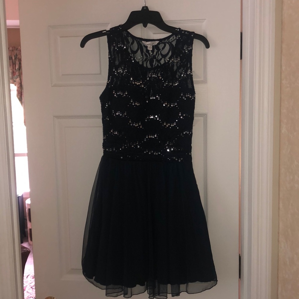 Navy Blue Sparkly Dress